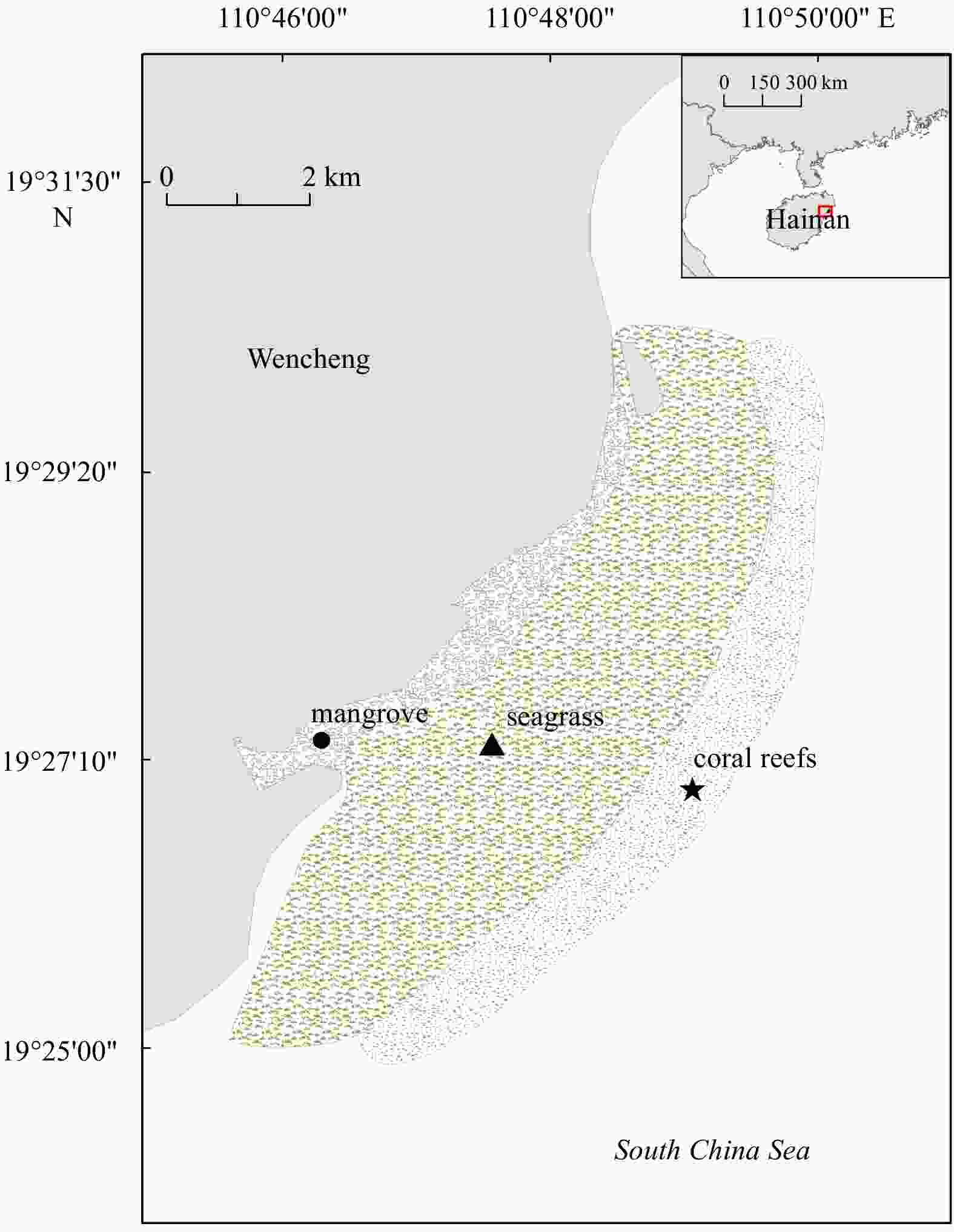 Connectivity of fish assemblages along the mangrove-seagrass-coral reef  continuum in Wenchang, China
